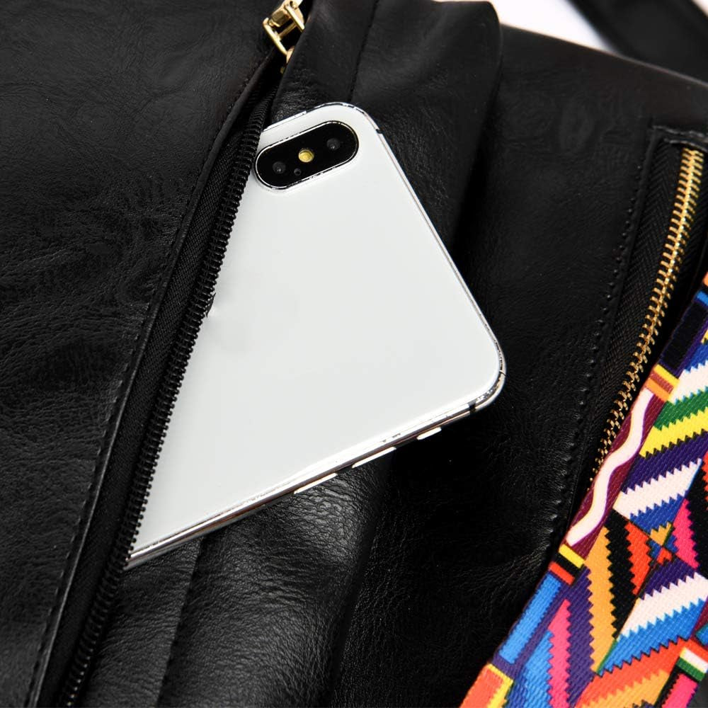 Women'S Fashion Backpack Purses Multipurpose Design Handbags and Shoulder Bag PU Leather Travel Bag