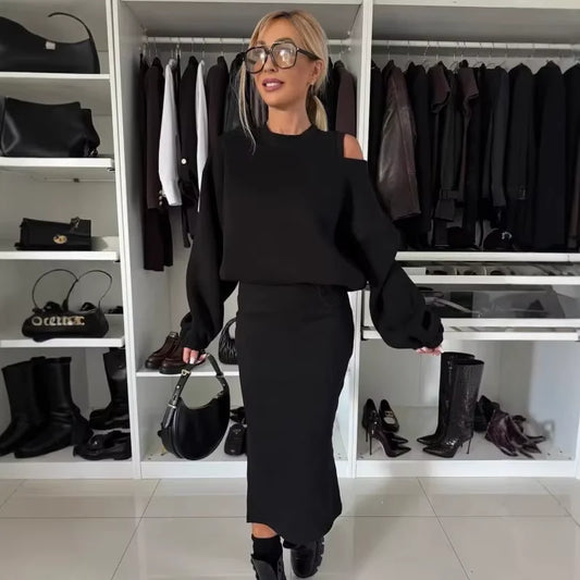 Urban Luxe: 2-Piece Casual Sport Chic Set for Women