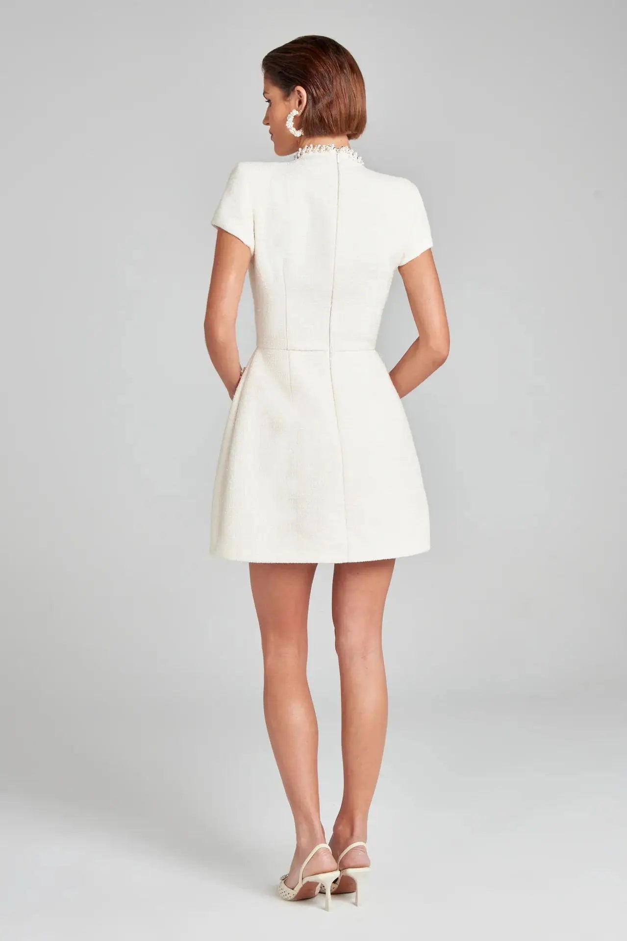 Radiant Allure: Shiny Elegant Mini Dress for Women